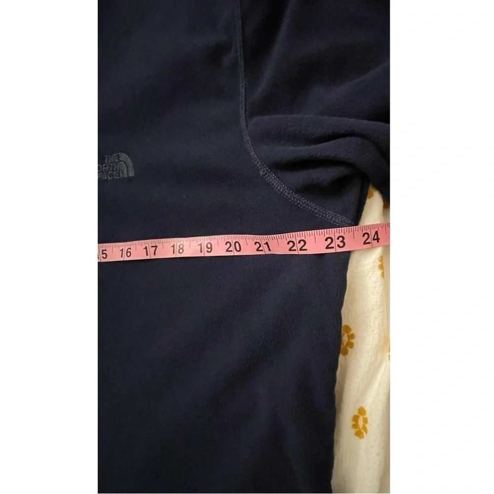 Men's North Face Pullover Size XL Fleece 1/4 Zip Navy Blue